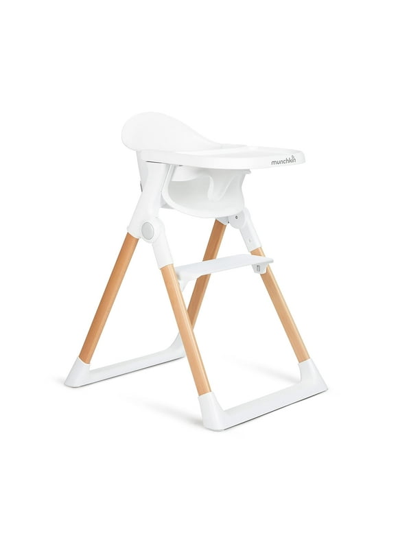 Munchkin® Float™ Foldable Baby and Toddler High Chair, White, Unisex