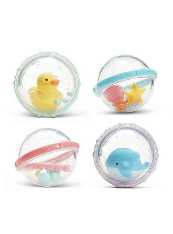 Munchkin® Float & Play Bubbles™ Baby and Toddle Bath Toy, 4 Pack, Unisex