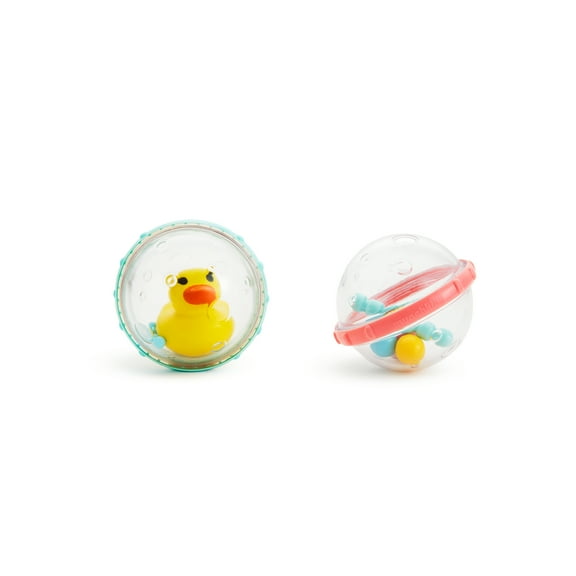 Munchkin® Float & Play Bubbles™ Baby and Toddler Rattle Bath Toy, Unisex, 2 Pack