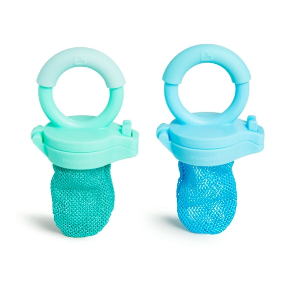 Munchkin® Fresh Food Feeder for Babies, Blue/Mint, Unisex, 2 pack, Ages 6 Months and Up