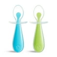 thumbnail interactive-video image 1 of Munchkin® Gentle Scoop™ Silicone Training Spoons, Blue/Green, 2 Pack, Unisex, 1 of 6