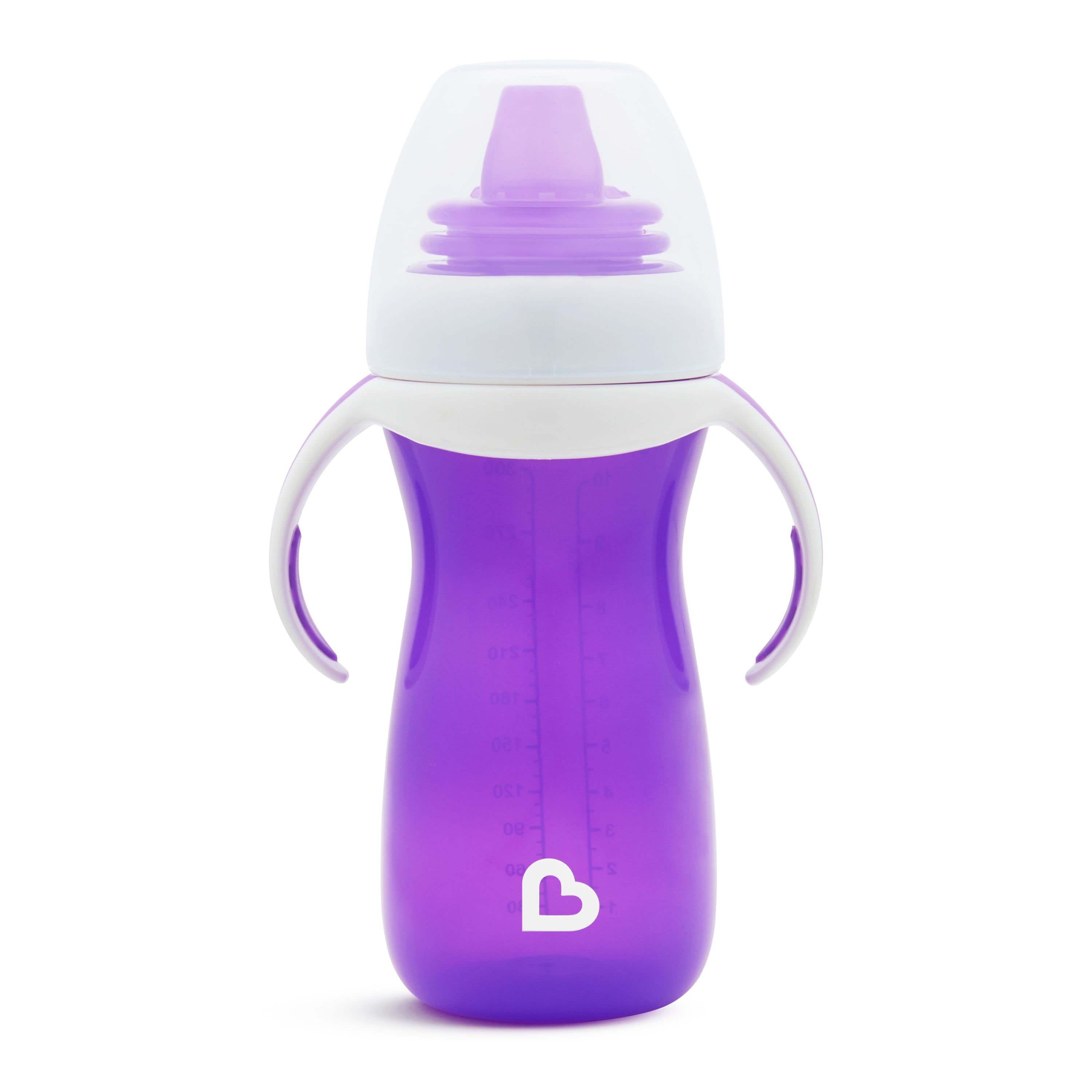 Lil' Hammy 3-in-1 Silicone Coated Glass Sippy Cup | 5 oz | Purple