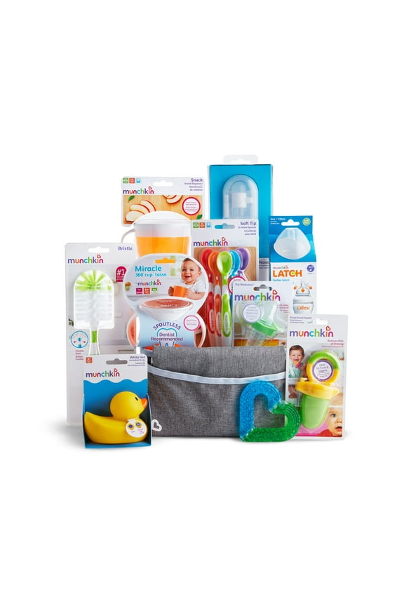® Hello Baby Gift Basket, Great for Baby Showers, Includes 12 Baby Products, Neutral, Unisex