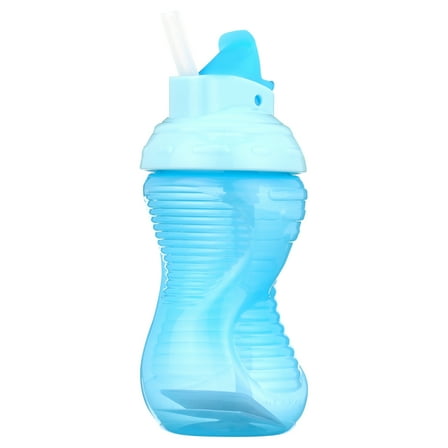Munchkin® Mighty Grip® Flip Straw Cup, 10 oz, Blue, Unisex