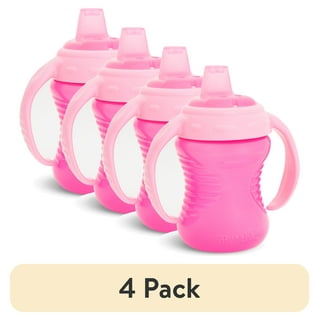 Munchkin Gentle Transition Sippy Cup with Trainer Handles, 10 oz, Pink