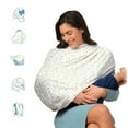 thumbnail image 1 of Munchkin® Milkmakers® Antimicrobial 5-in-1 Nursing Cover, Quiet Skies, Grey, 1 of 5