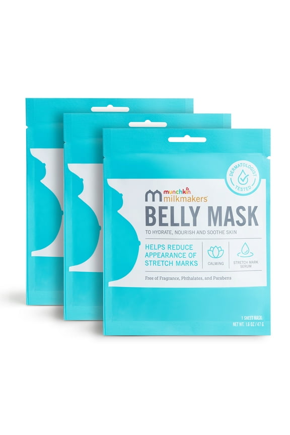 ® Milkmakers® Belly Mask for Pregnancy Skin Care & Stretch Marks, 3 Pack