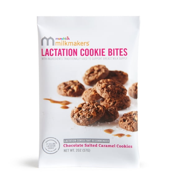 Munchkin Milkmakers Caramel Lactation Cookie Bites, 1 Bag