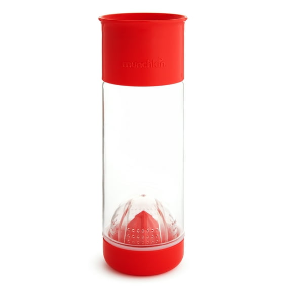 Munchkin Miracle 360˚ Fruit Infuser Water Bottle, 20 Ounce, Red