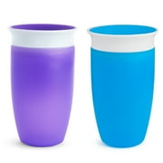 Munchkin Miracle 360 Spoutless Sippy Cup, 10 oz, Blue/Purple, Unisex, 2 Pack