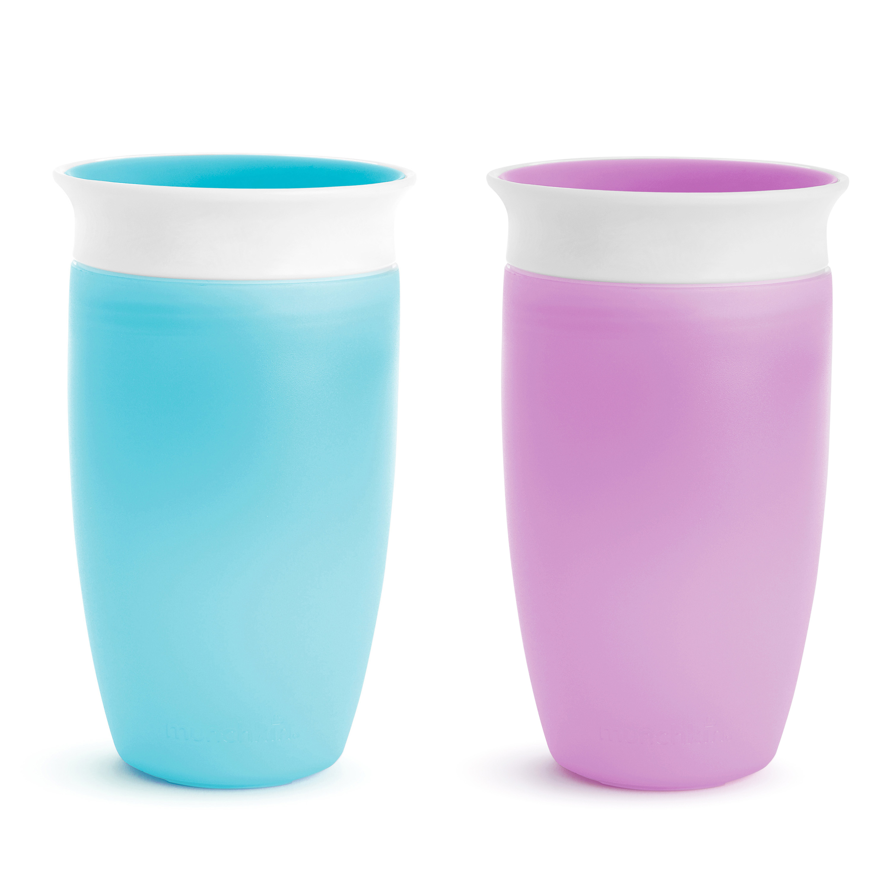 Munchkin® Miracle® 360° Spoutless Sippy Cup, 10 oz, Blue/Purple, Unisex, 2 Pack - image 1 of 6