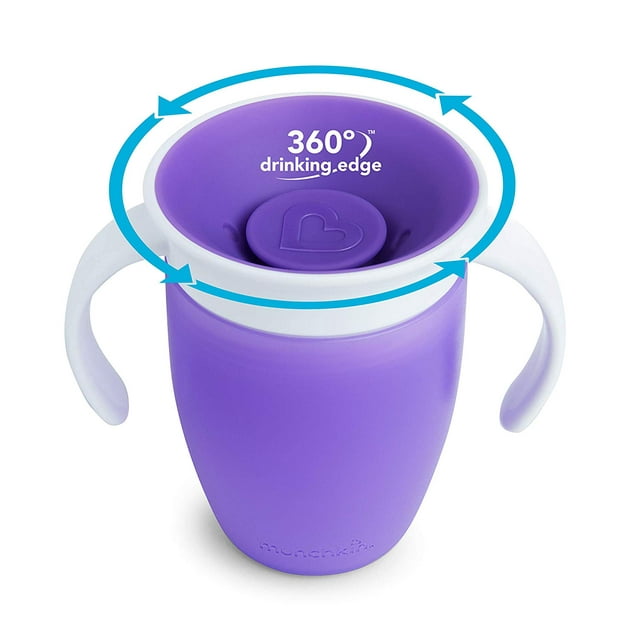 Munchkin Miracle 360 Trainer Cup, Purple, 7 oz