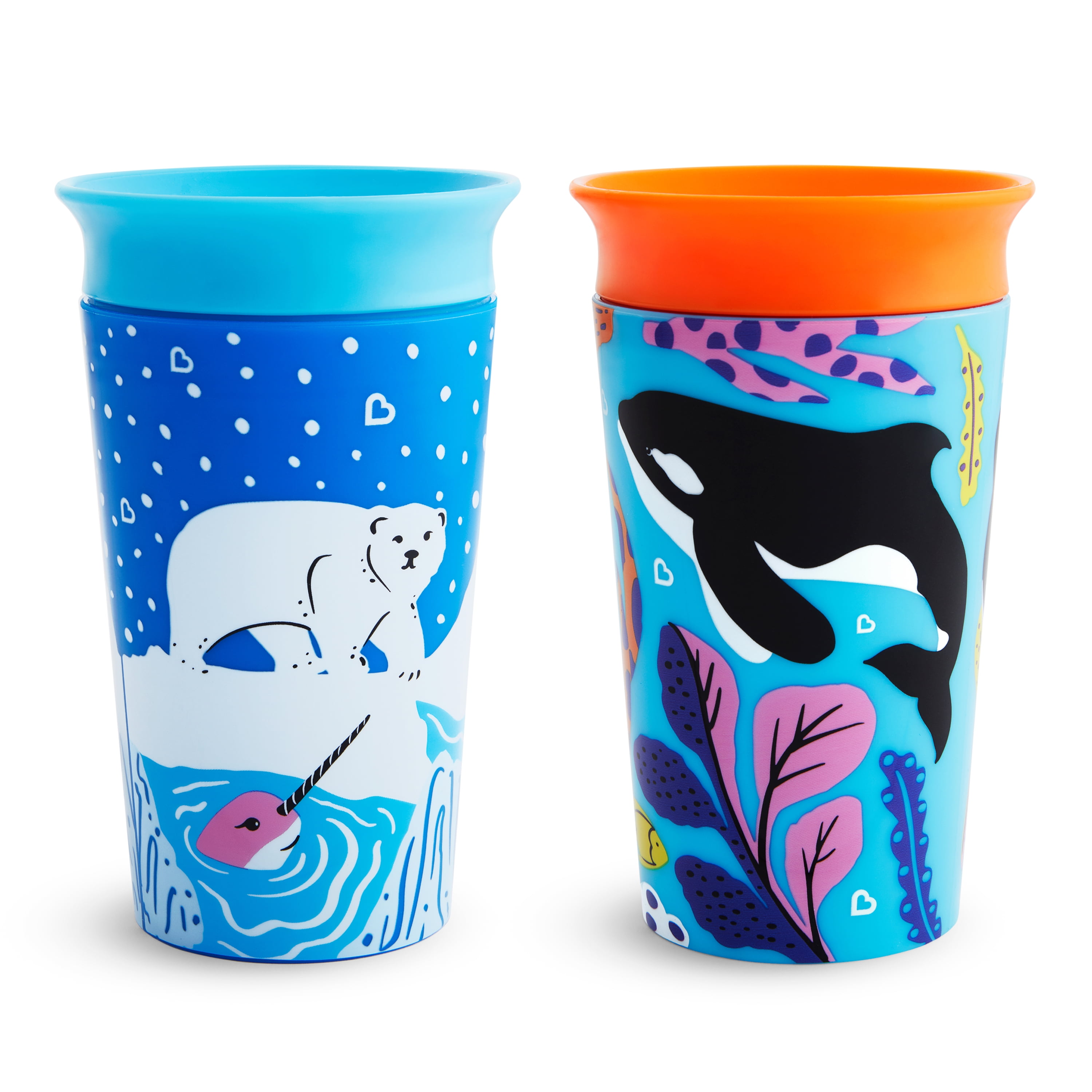 Munchkin® Miracle® 360° WildLove Spoutless Sippy Cup, 9 oz, Polar