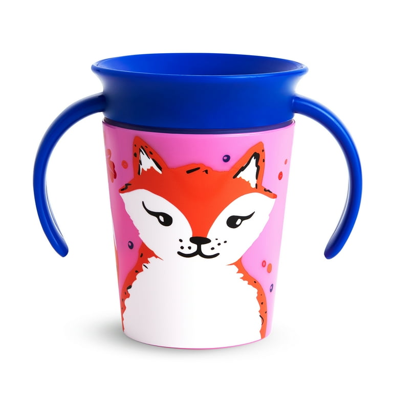 Munchkin® Miracle® 360° WildLove Trainer Sippy Cup, 6 oz, Red Fox