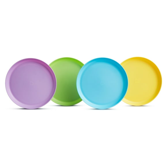 Munchkin® Multi™ Baby and Toddler Plates, BPA-free, Multicolor, Unisex, 4 Pack