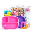 thumbnail image 1 of Munchkin® New Beginnings Gift Basket, Great for Baby Showers, Includes 7 Baby Products, Pink, Unisex, 1 of 4