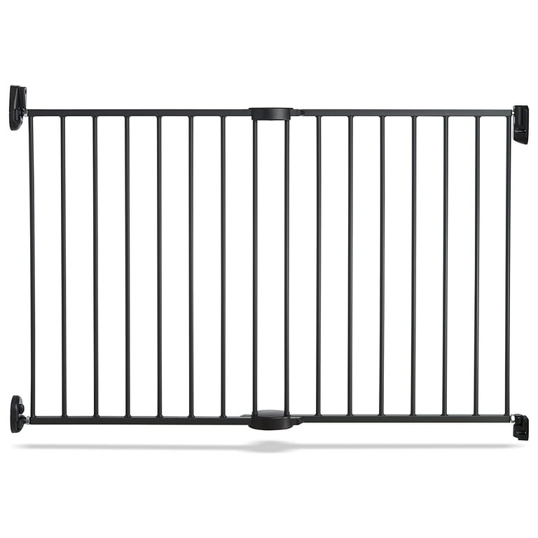 Munchkin Push to Close Hardware Mounted Extending Metal Safety Toddler Baby Gate Dark Gray Walmart
