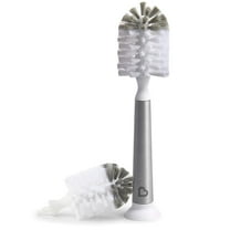 Munchkin® Shine™ Stainless Steel Bottle Brush and Refill Brush Head, Gray