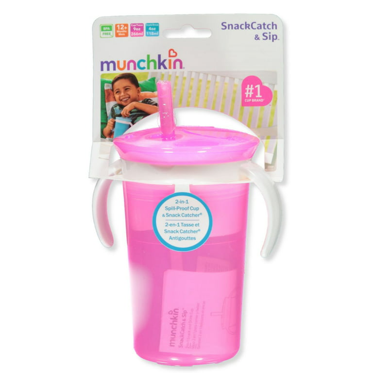 Munchkin Snack Catcher and Toddler Weighted Straw Sippy Cup 4