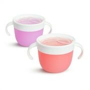 Munchkin Snack Catcher, Holds up to 9 oz, Pink/Purple, Unisex, 2 Pack