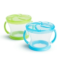 Munchkin® Snack Catcher® Toddler Cups, Blue/Green, 2 Pack, Unisex