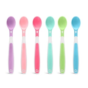 Munchkin Soft Tip Infant Spoons, Multi-Color, Unisex, 6 Pack