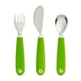 thumbnail image 1 of Munchkin Splash Green Toddler Utensils, 1 of 3