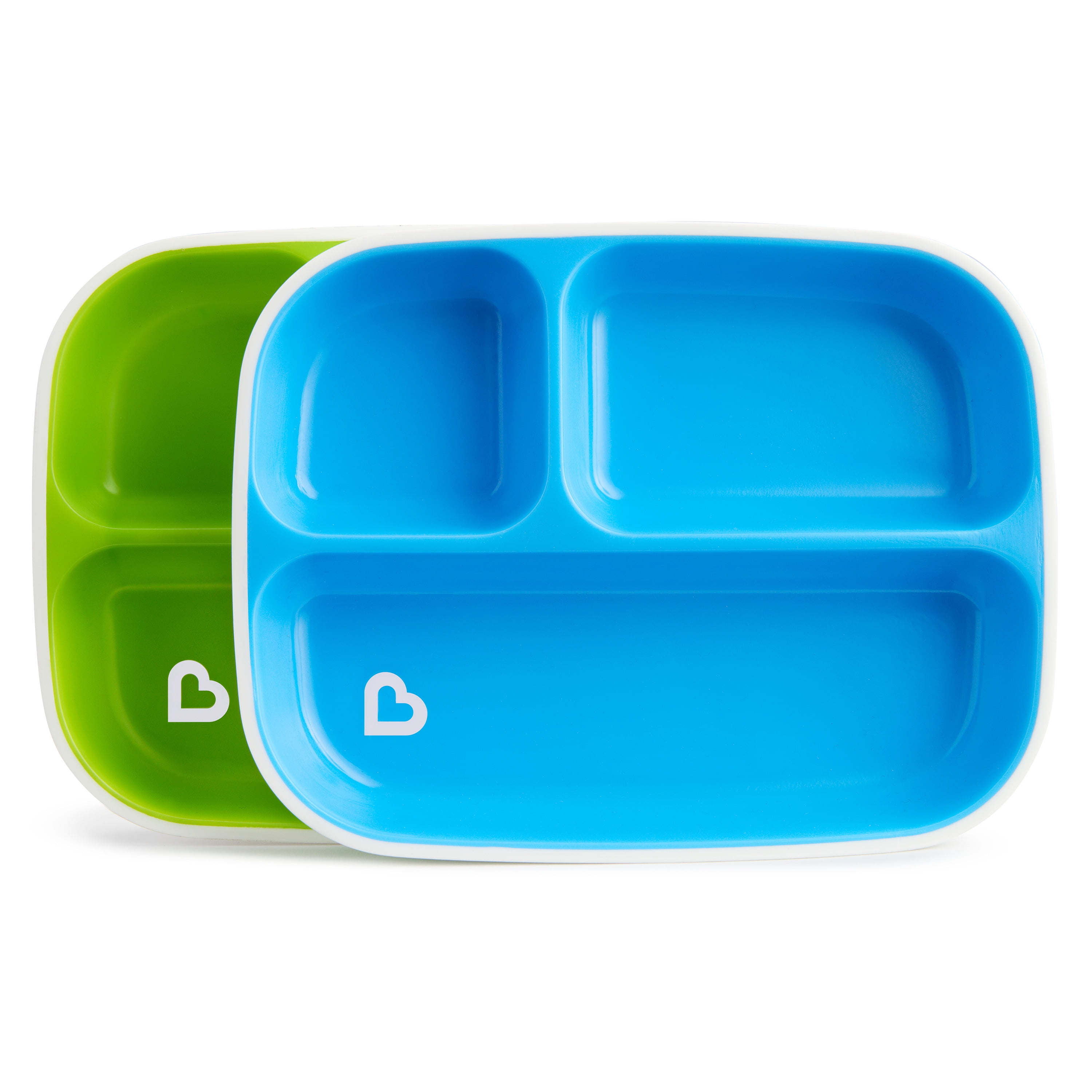 PLA Divided Kids Plates (Blue/Green) –