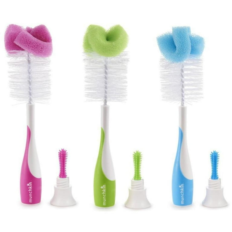 Munchkin Baby Bottle Cleaner with Stand, Durable Bristles, Infant
