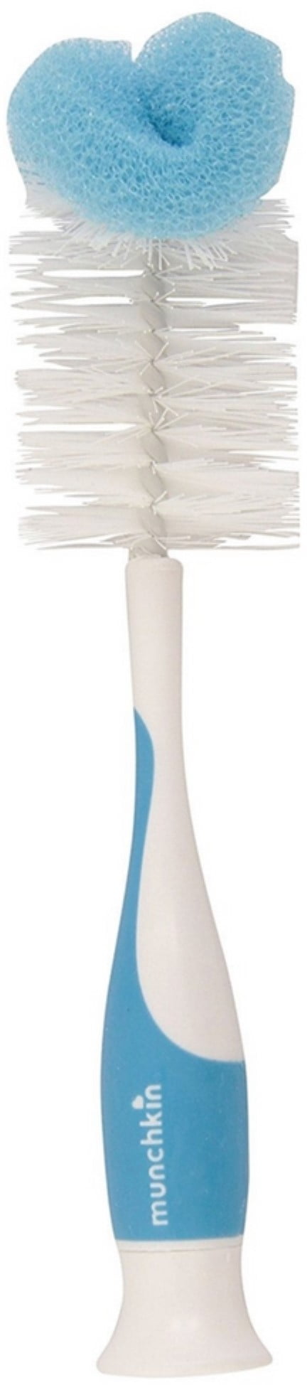 Munchkin Sponge Bottle Brush with Nipple Brush, Colors May Vary 1 ea (Pack of 2)