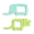 thumbnail image 1 of Munchkin® The Baby Toon™ Silicone Infant Teether Spoon, As seen on Shark Tank™, Elephant/Alligator, Unisex, 2 Pack, 1 of 6