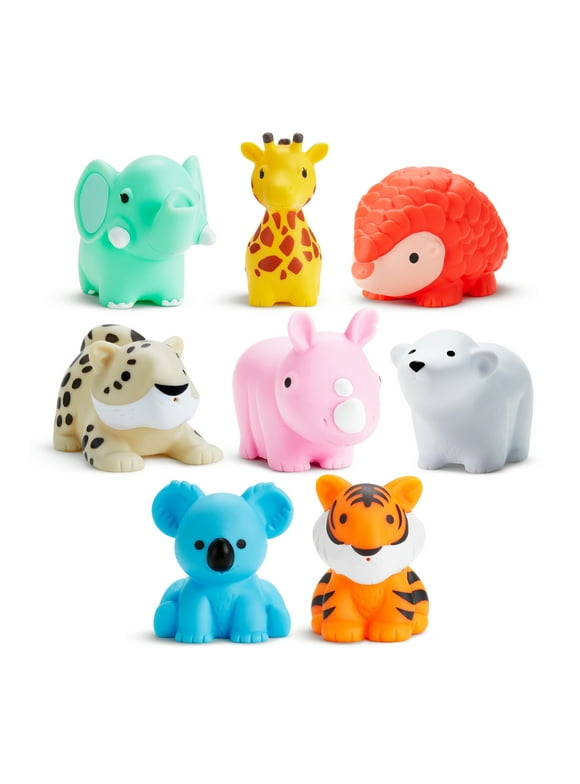 Munchkin® Wild™ Animal Baby and Toddler Bath Toy Squirts, 8 Pack, Unisex
