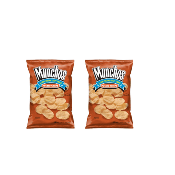 Munchos Classic Flavor Potato Snack Chips, 4.25 Ounce Bag pack of 2