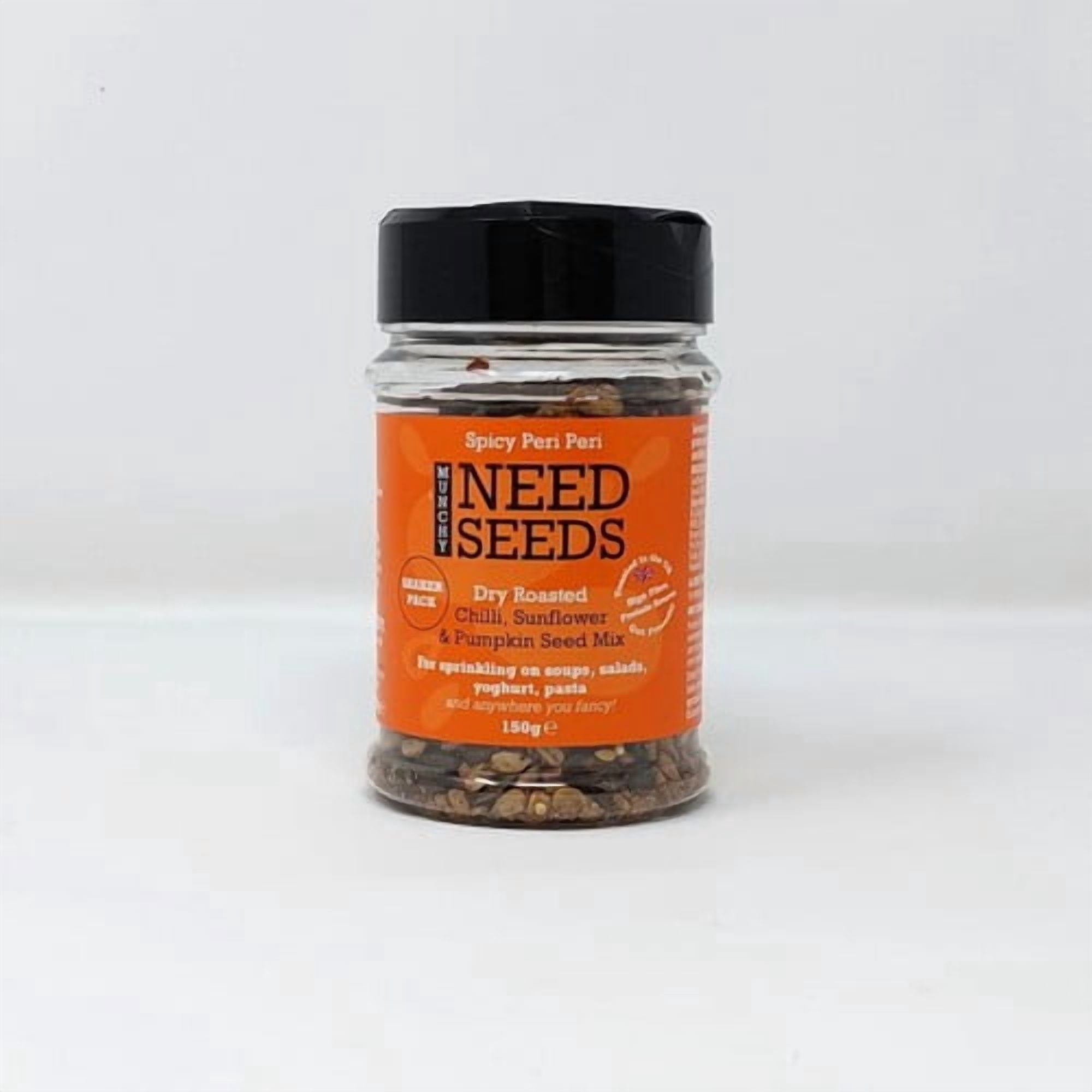 Munchy Seeds Spicy Peri Peri Seeds Shaker 150g, British Import (Pack of 3)