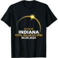 thumbnail image 1 of Muncie, Indiana Total Solar Eclipse 2024 T-Shirt, 1 of 3