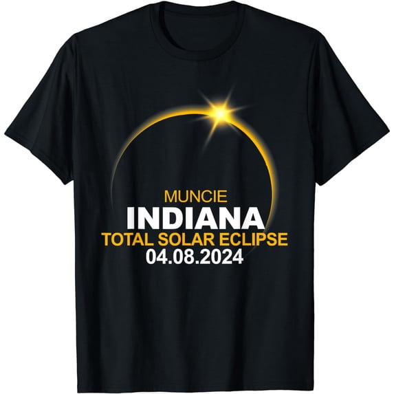 Muncie, Indiana Total Solar Eclipse 2024 T-Shirt