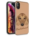 thumbnail image 1 of Mundaze Dachshund Dog Double Layer Hybrid Case Cover For Apple iPhone X XS, 1 of 5