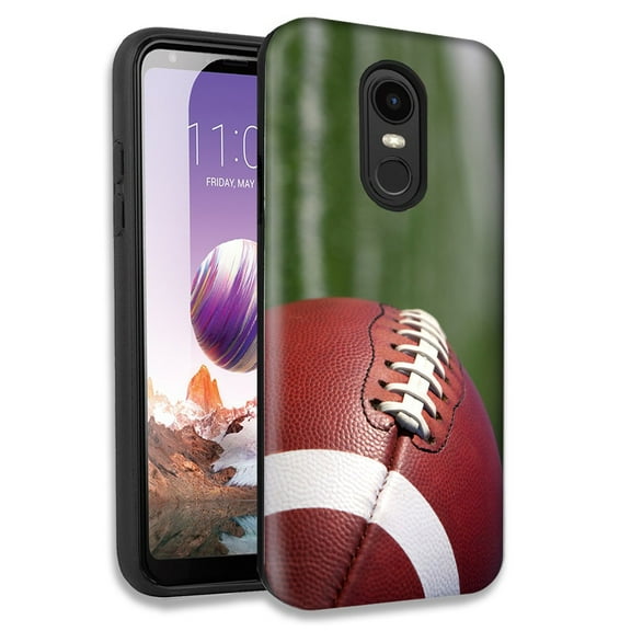 Mundaze Football Double Layer Hybrid Case Cover For LG Fortune 2/Aristo 2 Plus/Zone 4/Aristo 3