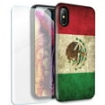 thumbnail image 1 of Mundaze Mexico Flag Double Layer Case w/Glass Screen Protector For Apple iPhone XS Max, 1 of 5