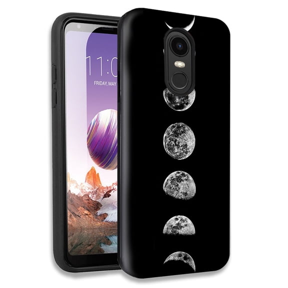 Mundaze Moon Transitions Double Layer Hybrid Case Cover For LG Tribute Dynasty/Aristo 2/Aristo 3 Plus