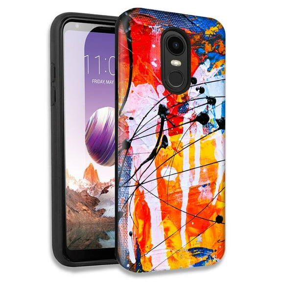 Mundaze Oil Painting 2 Double Layer Hybrid Case Cover For LG Fortune 2/Aristo 2 Plus/Zone 4/Aristo 3