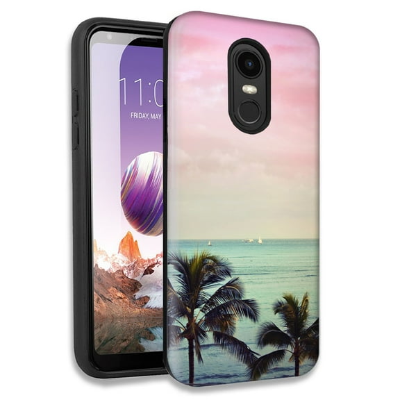Mundaze Vacation Dreaming Double Layer Hybrid Case Cover For LG Fortune 2/Aristo 2 Plus/Zone 4/Aristo 3