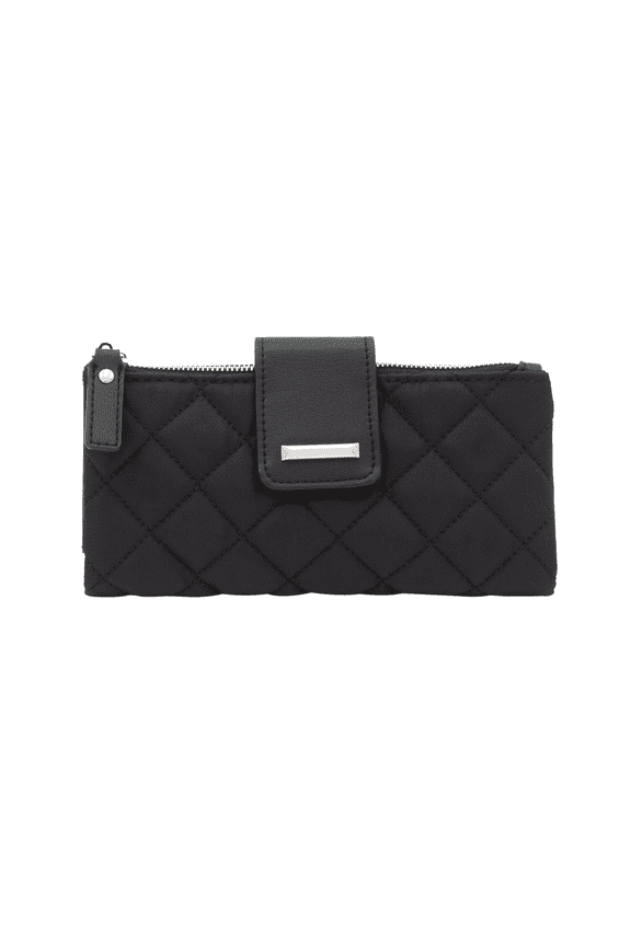 Quilted Heidi Black Wallet with RFID Blocking Protection