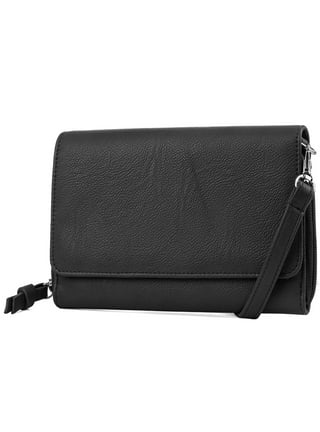 Spencer Mini Cell Phone Purse Small Crossbody Shoulder Bag Smartphone Nylon  Pouch Wallet for Women Girls (4.7 * 2.7 * 7.1,Black) 