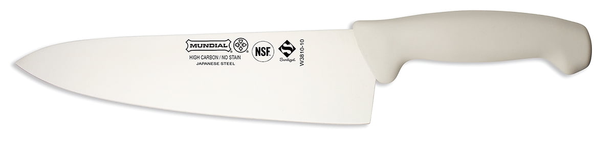 Mundial 3800 Series 10" (25 cm) Chef's  Knife - White Handle - Japanese High Carbon Steel