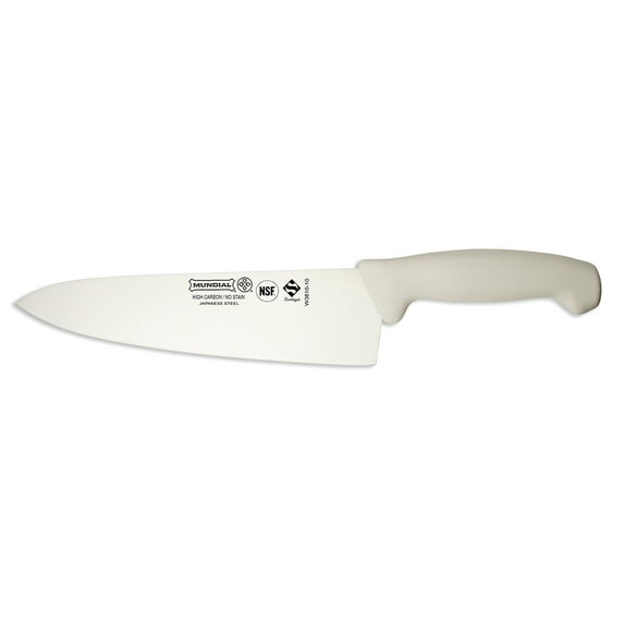 Mundial 3800 Series 10" (25 cm) Chef's Knife - White Handle - Japanese High Carbon Steel