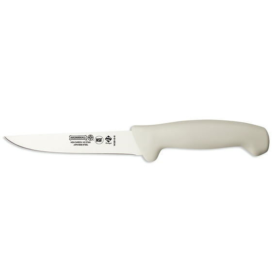 Mundial 3800 Series 6" (15 cm) Stiff Boning Knife - White Handle - Japanese High Carbon Steel