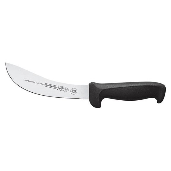 Mundial 5619-6 6 in. Professional 5600 Series Skinning Knife, Black