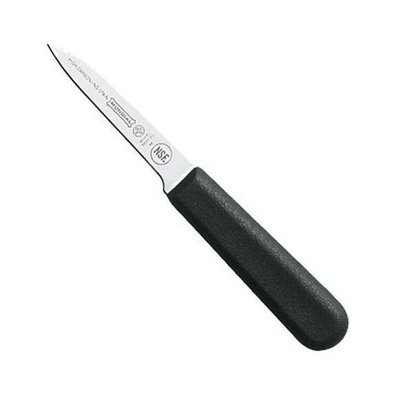 Mundial 5601-3 1/4 Black Handled 3-1/4" Paring Knife