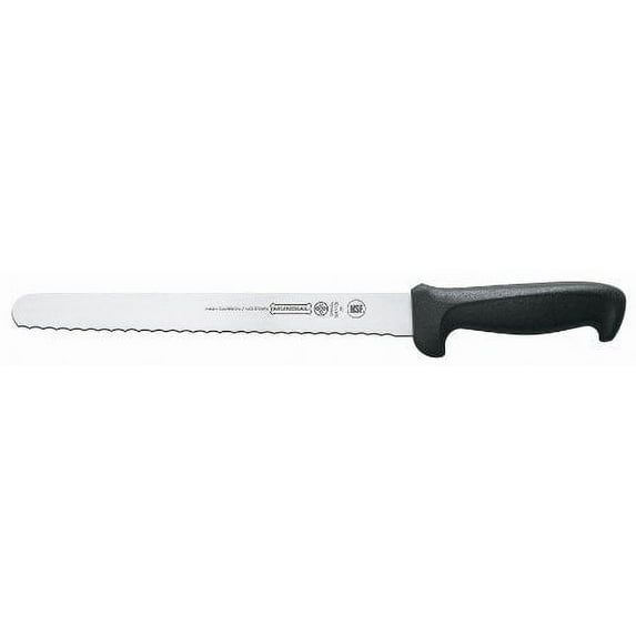 Mundial 5627-10E 10 in. Professional 5600 Series 1.12 in. Wide Blade Serrated Edge Slicer Knife, Black